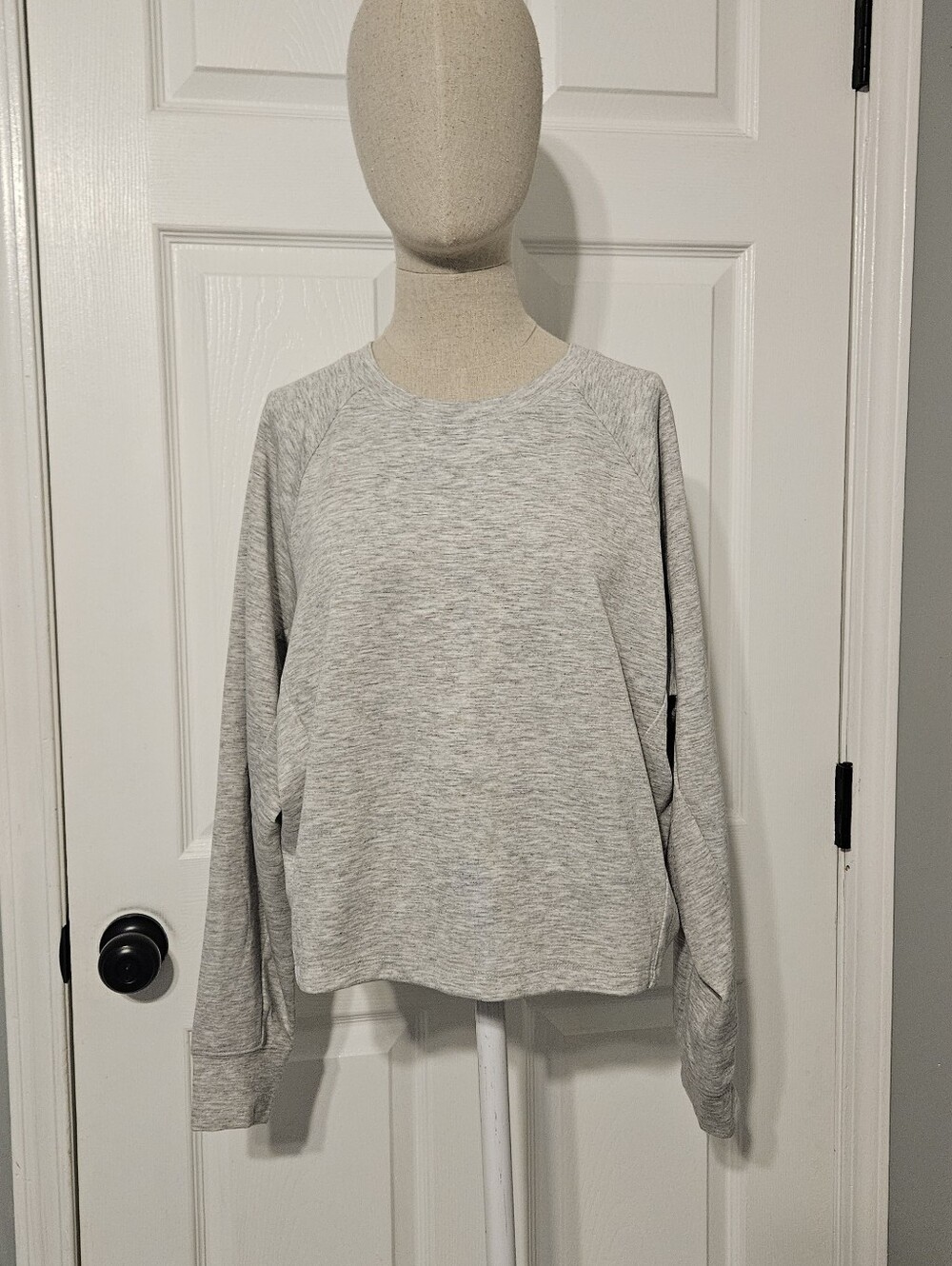 Express Light Gray Crewneck Sweatshirt